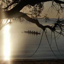 Canoe on the Rio de la Plata